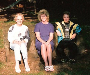 Mum with Pat and Matthew