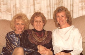 Phyllis with her daughter, Wendy, and daughter-in-law, Pat